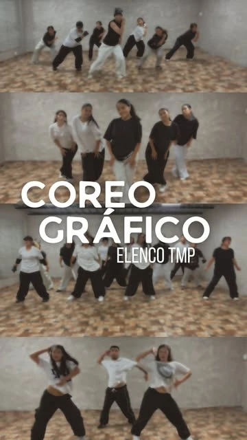 Elenco coreográfico de Tempo bailando en el estudio